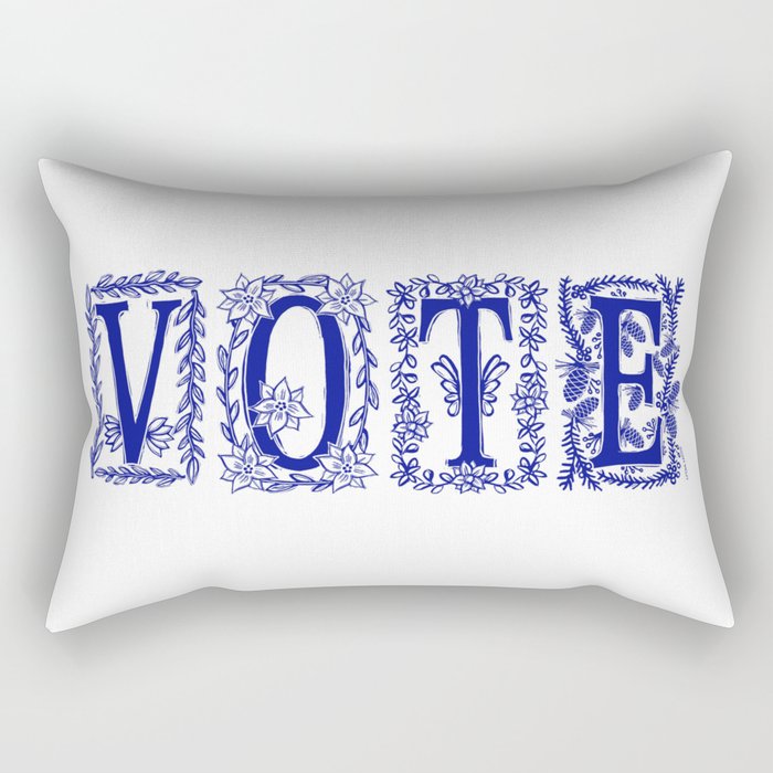 VOTE floral Rectangular Pillow