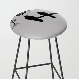 Crows before storm Bar Stool