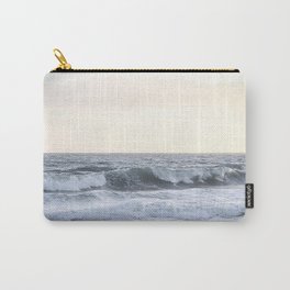 Sea Waves Modern and Vintage Beach Aesthetic Photography of Artsy Light Yellow Pink Sky Carry-All Pouch | Trippy Retro Laguna, Girls Guys Living, Trendy Peaceful Room, Lofi Boho Ocean Sea, Los Angeles Hippie, Gallery Landscape, Australia Hawaii, Cute 60S Indie Style, Malibu Cali Wave, Abstract Nature Art 