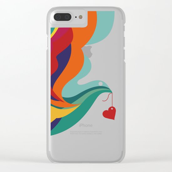 Love Message Clear iPhone Case