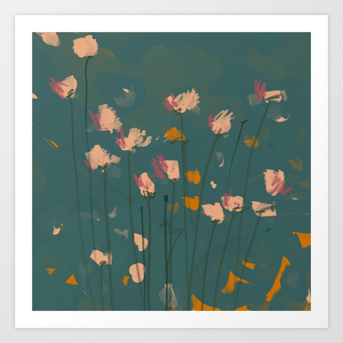 A Field Of Flowers Bloom Art Print