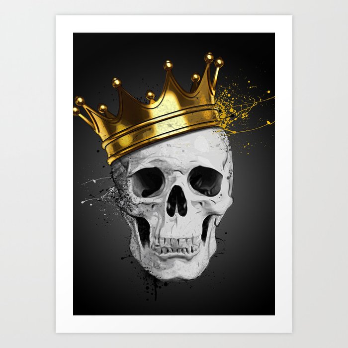 Royal Skull Art Print
