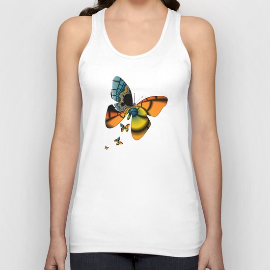 Fractal Cacoon Unisex Tank Top