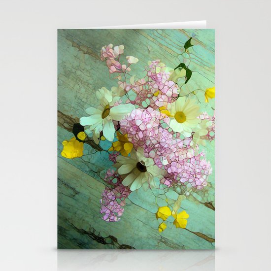 country flowers Stationery Cards
