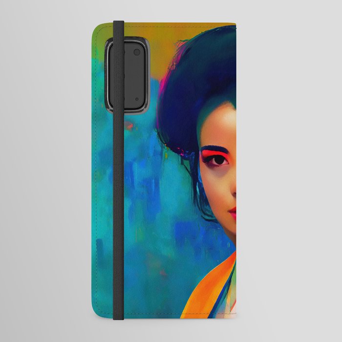 Geisha, Portrait Android Wallet Case