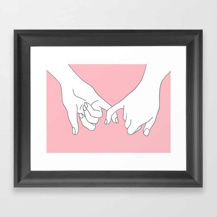 Pinky Promise 2 Framed Art Print