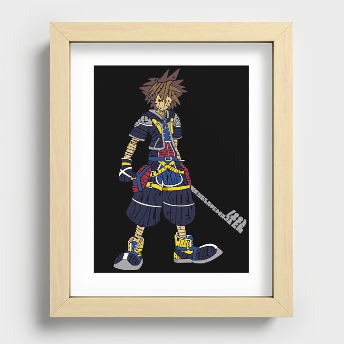 Kingdom Hearts: Sora Recessed Framed Print