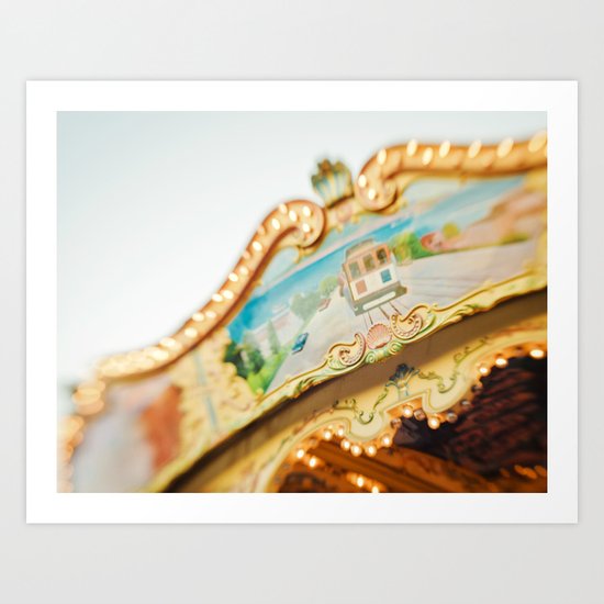 San Francisco Carousel Art Print