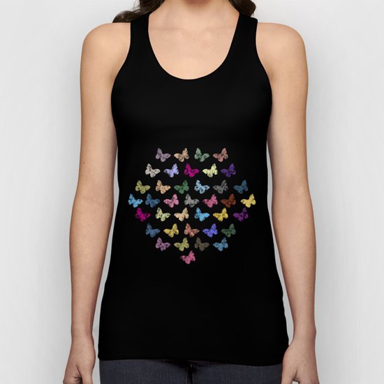 Colorful butterflies Unisex Tank Top