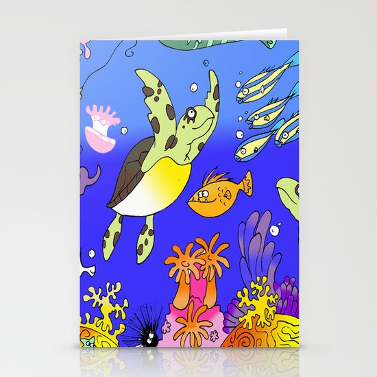Sea Turtles Stationery Cards