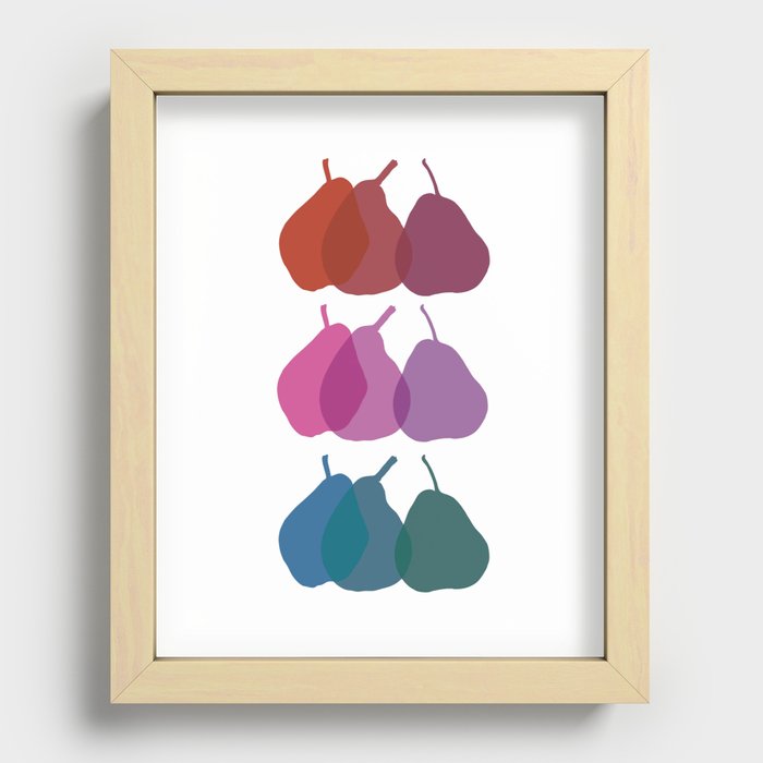Pears Recessed Framed Print