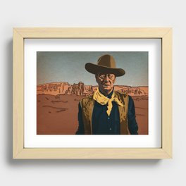 John Wayne Recessed Framed Print