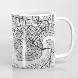 Metairie - Louisiana - US Gray Map Art Coffee Mug