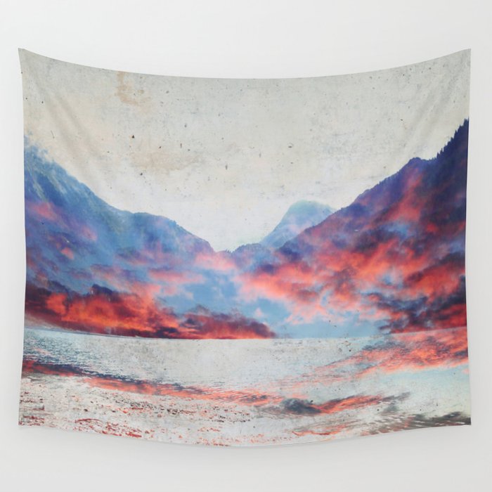 Fall Mountains Wall Tapestry
