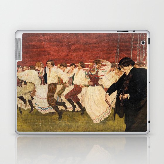 Dance to the violin vintage painting Laptop & iPad Skin
