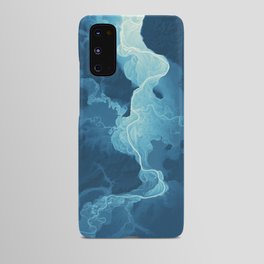 Willamette Channels 10-year Anniversary—Powder Blue with subtle shaded relief Android Case