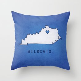 Kentucky Wildcats Throw Pillow