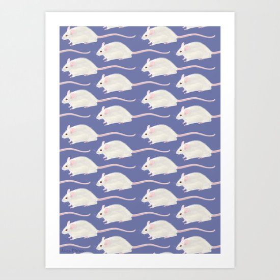 ALL THE MICE Art Print
