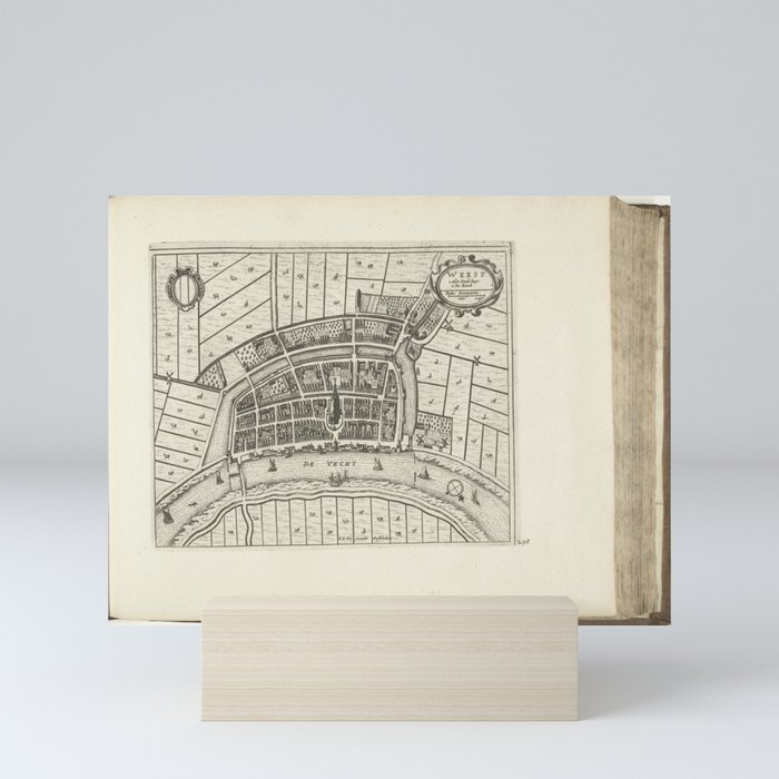 Floor plan of Weesp, 1726, anonymous, 1726 Mini Art Print by