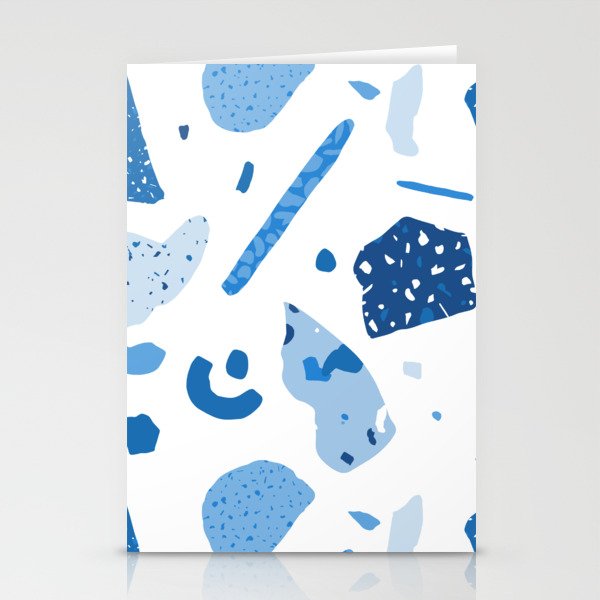 Blue Terazzo Stationery Cards