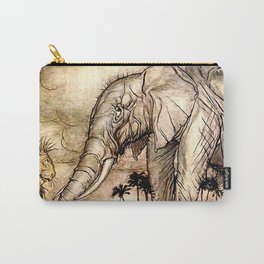 “The Lion and The Elephant” by Arthur Rackham Carry-All Pouch