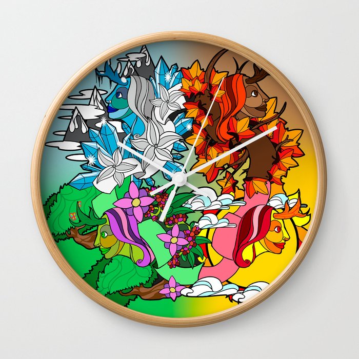 seasons of the year Wall Clock