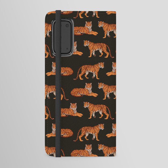 Tigers - Charcoal Black Android Wallet Case