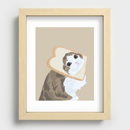 Breadface Cat Recessed Framed Print
