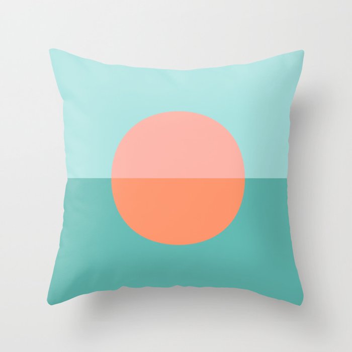 Beach sunset abstract  Throw Pillow