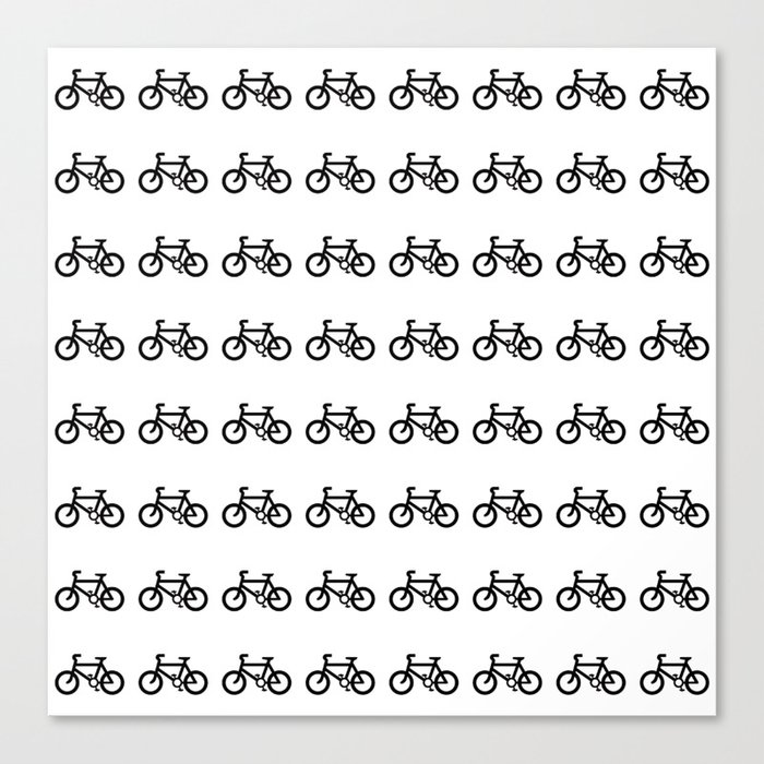 Digital art bicycle design Canvas Print