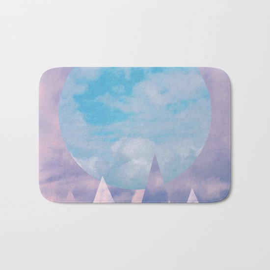 Clouds and Mountains Bath Mat