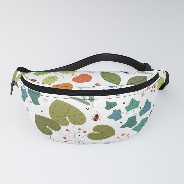 Firebug Forest white background Fanny Pack