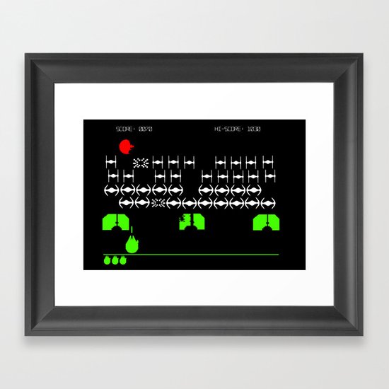 Star Wars Invaders Framed Art Print