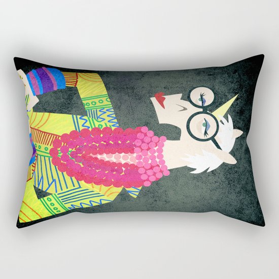 Iris the Unicorn of Fashion Rectangular Pillow