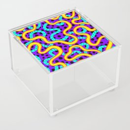 Abstract colorful neon print seamless pattern illustration Acrylic Box