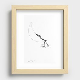 Relaxing in the Crescent Moon Recessed Framed Print