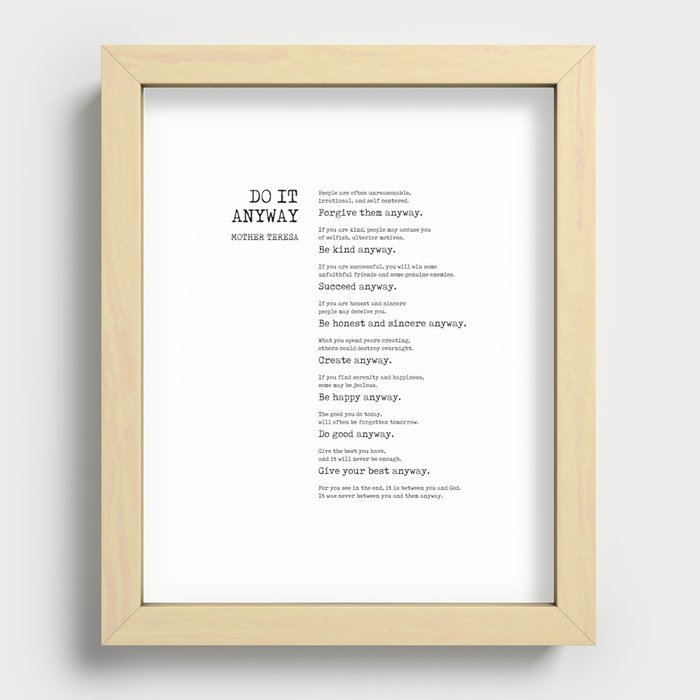 Recessed Framed Print