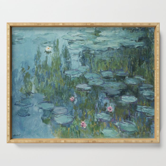 Claude Monet - Water Lilies Serving Tray