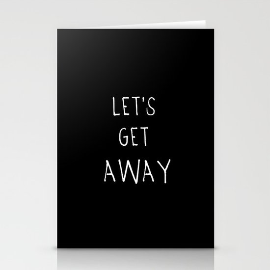 Let's Get Away Stationery Cards