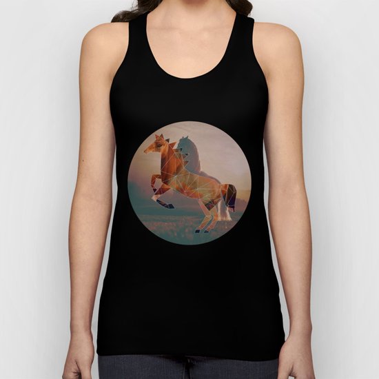 Horse with Horse Unisex Tank Top