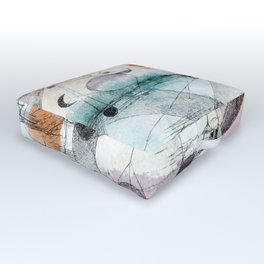 In the realm of air  painting  by Paul Klee Bauhaus Abstract Art Outdoor Floor Cushion