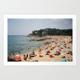 European Beach on Film Art Print