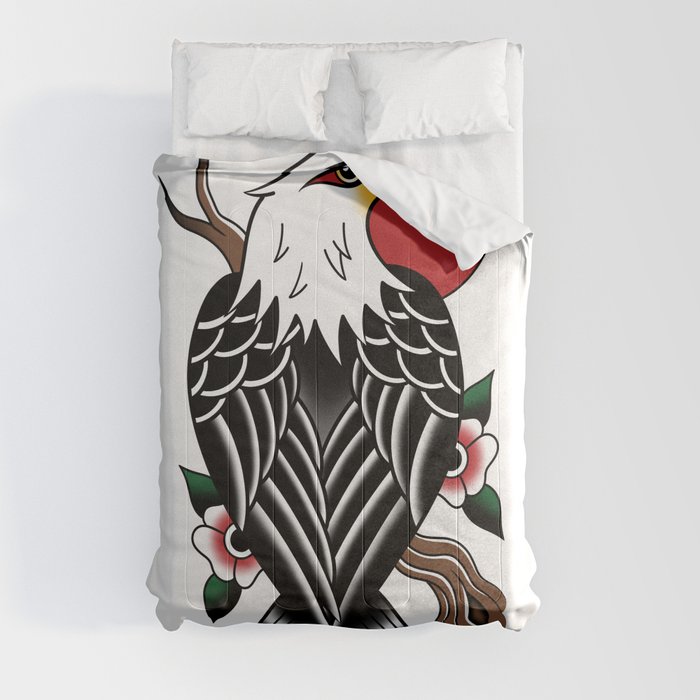 Perched Eagle Comforter