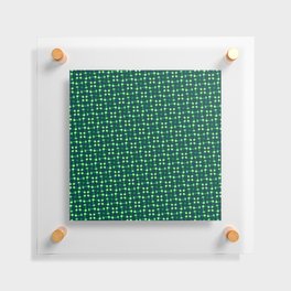 Fluorescent Green Lights Seemless Pattern Design Floating Acrylic Print