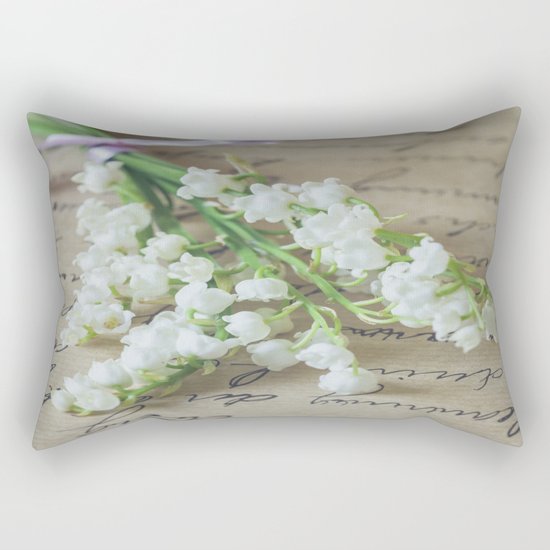 Love letter with lily of the valley Rectangular Pillow