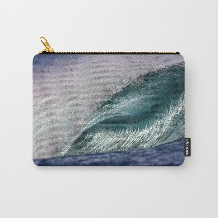 Silver Swells Carry-All Pouch