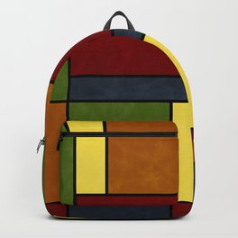 Mondrian VG Backpack | Geometricabstract, Mondriaan Inspired, Mondrian Inspired, Vangoghcolors, Graphicdesign, Curated, Abstractart, Abstractgeometric, Geometricdesign 