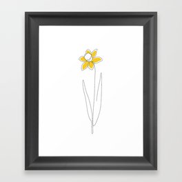 Mustard Daffodil Framed Art Print
