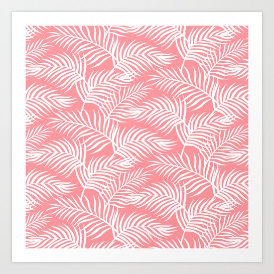 Palm Leaves_Pink Art Print