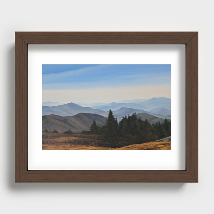 Grassy Ridge Bald Vista Recessed Framed Print